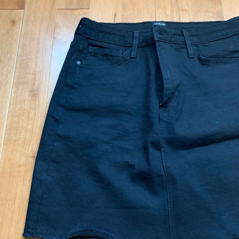Just Black Denim Skirt - Picture 4 of 6